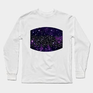 Purple Star Galaxy Long Sleeve T-Shirt